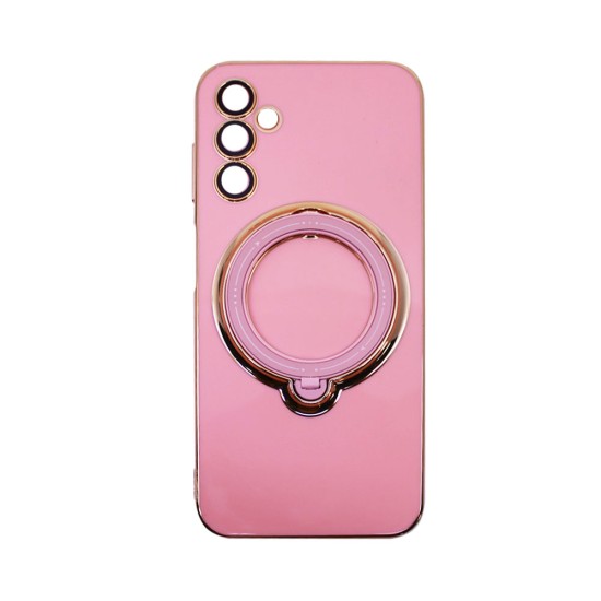 Hard Silicone Case with Camera Shield and Support Ring for Samsung Galaxy A14 4g/5g Pink Hard Silicone Case with Camera Shield and Support Ring for Samsung Galaxy A14 4g/5g Pink